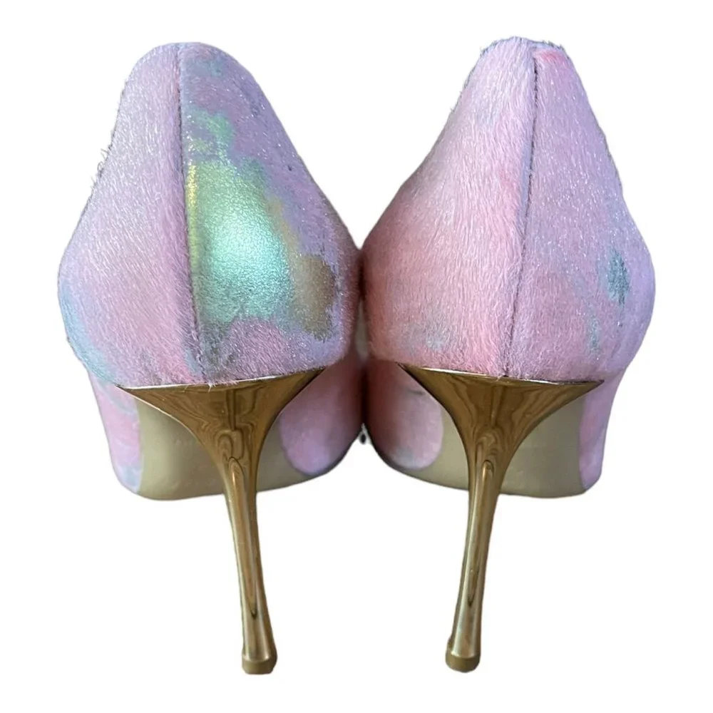 Escada Pink and Gold Barbie Heels - Picture 7 of 15
